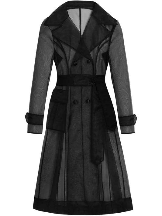 Organza Trench Coat