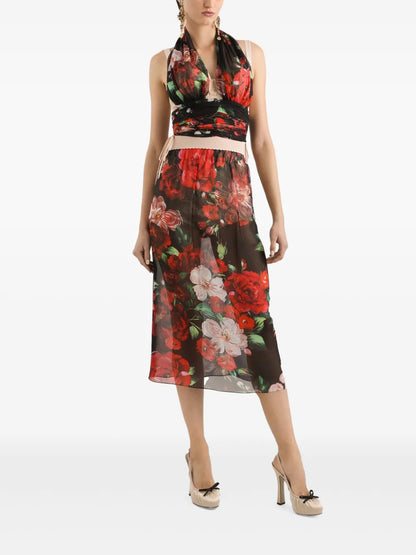 Floral-Print Top