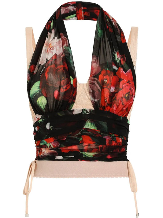 Floral-Print Top