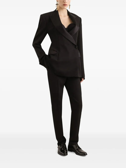 High-Waist Tailored Trousers