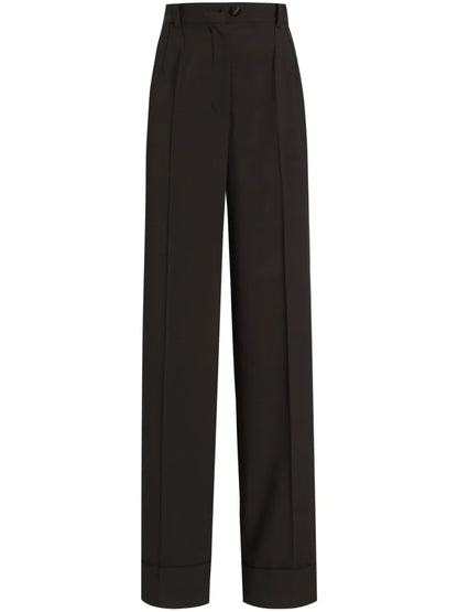 Wide-Leg Tailored Trousers