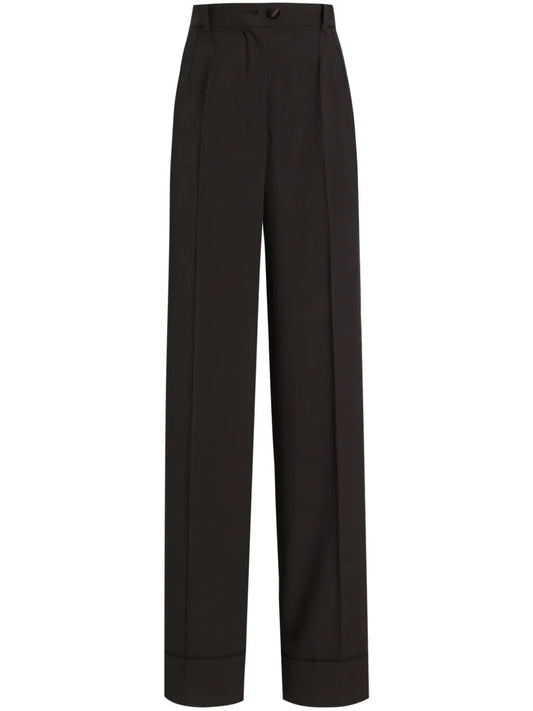 Wide-Leg Tailored Trousers