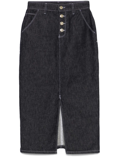 Denim Midi Skirt