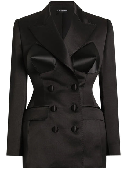 Bouble-Breasted Duchess Blazer