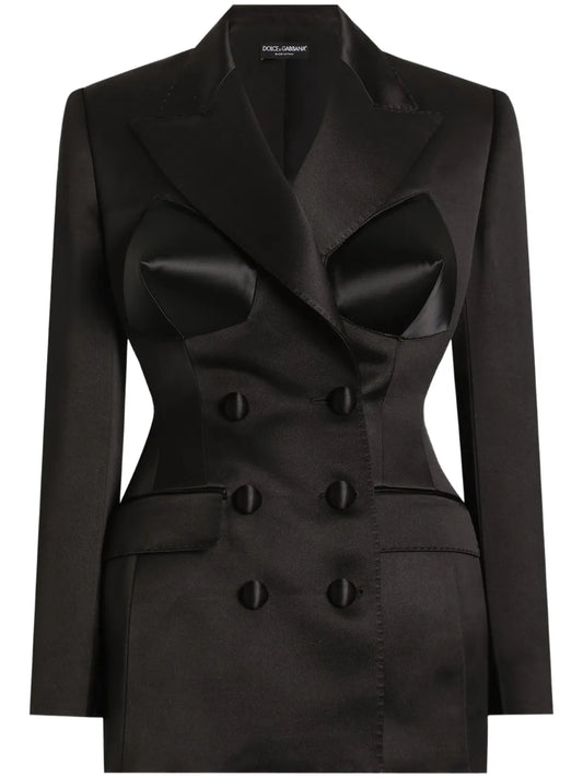 Bouble-Breasted Duchess Blazer