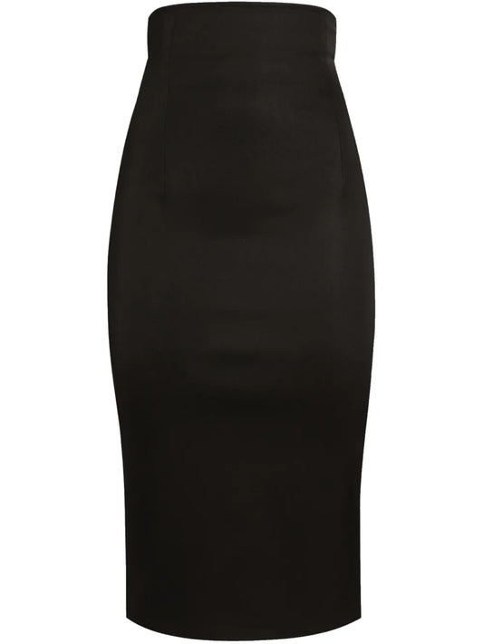 High-Waist Midi Skirt