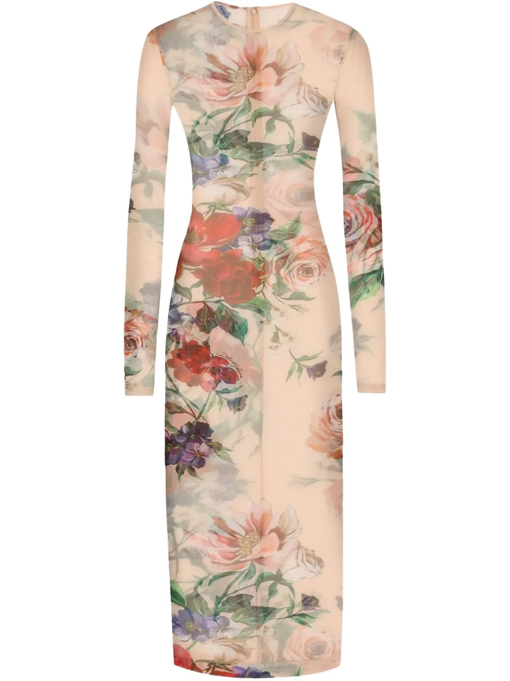 Floral-Print Midi Dress