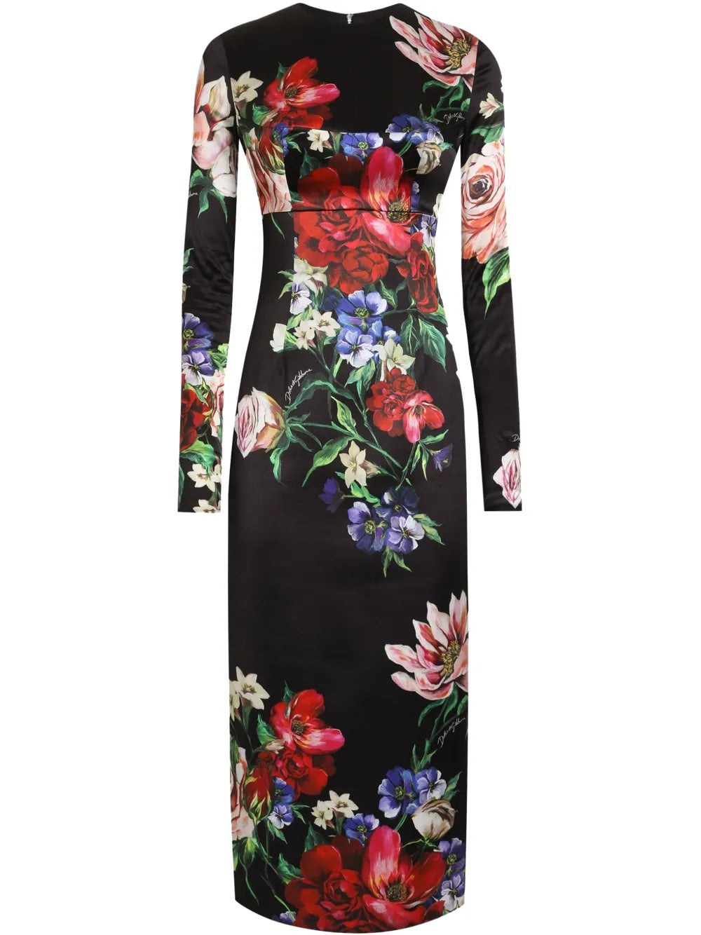 Floral-Print Midi Dress