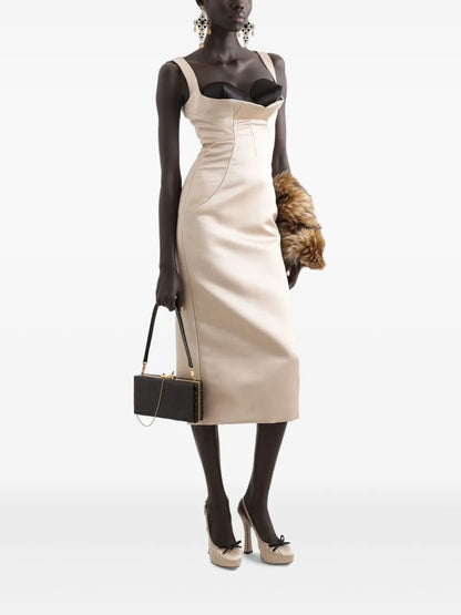 Satin Midi Dress