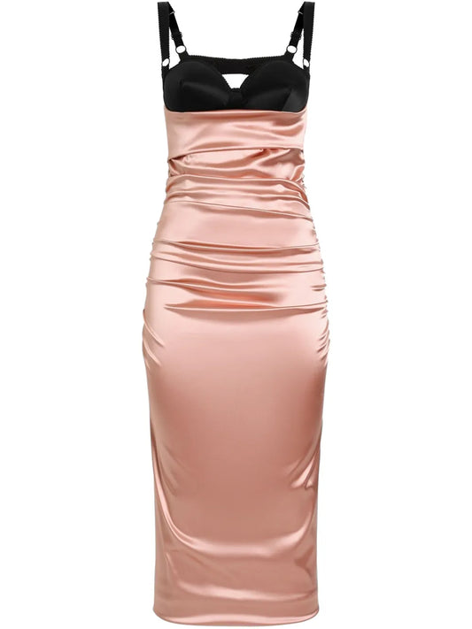 Gathered Midi Dress