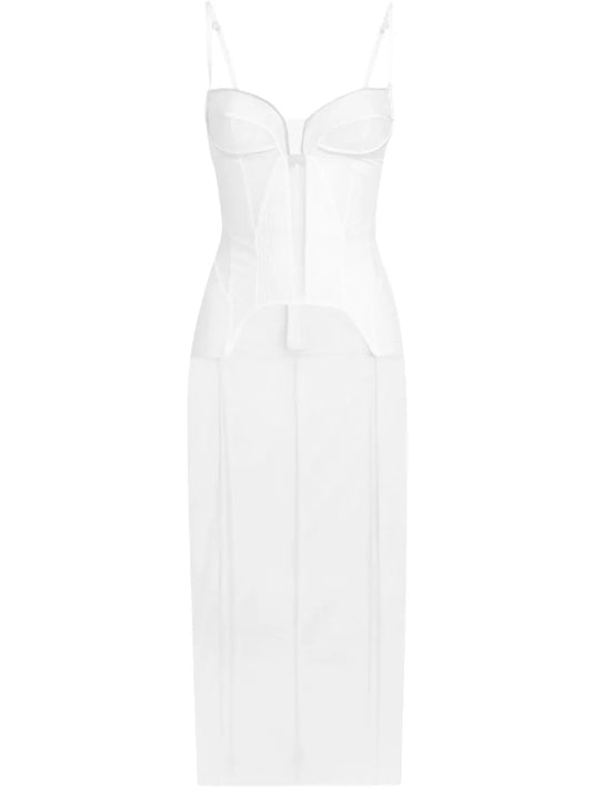 Corset-Style Midi Dress