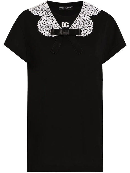Lace-Trim Blouse