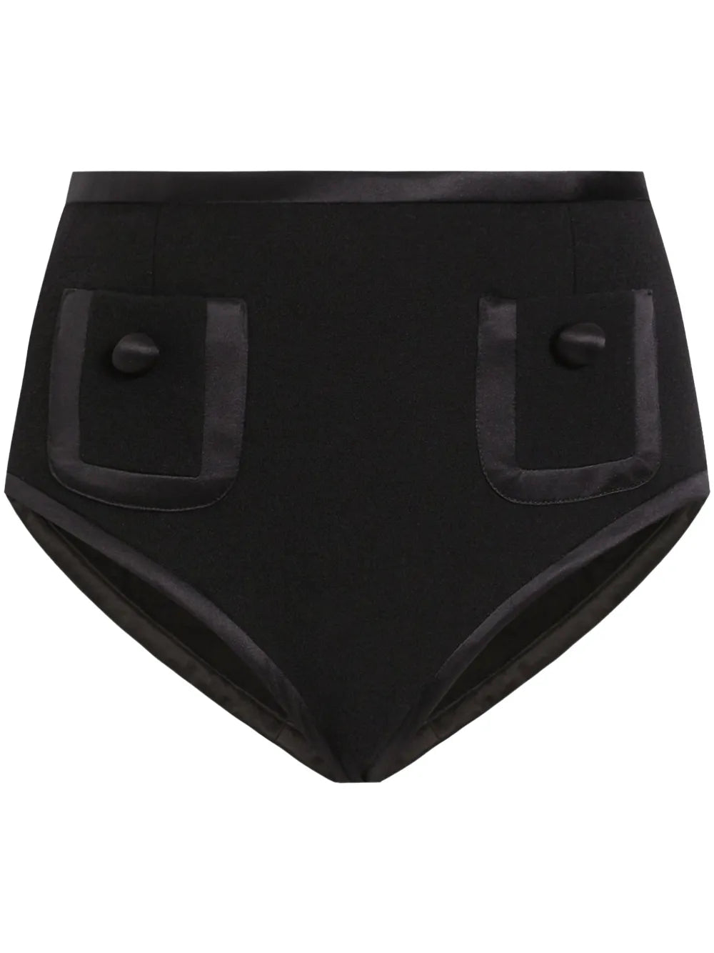 Satin-Trimmed Mini Shorts