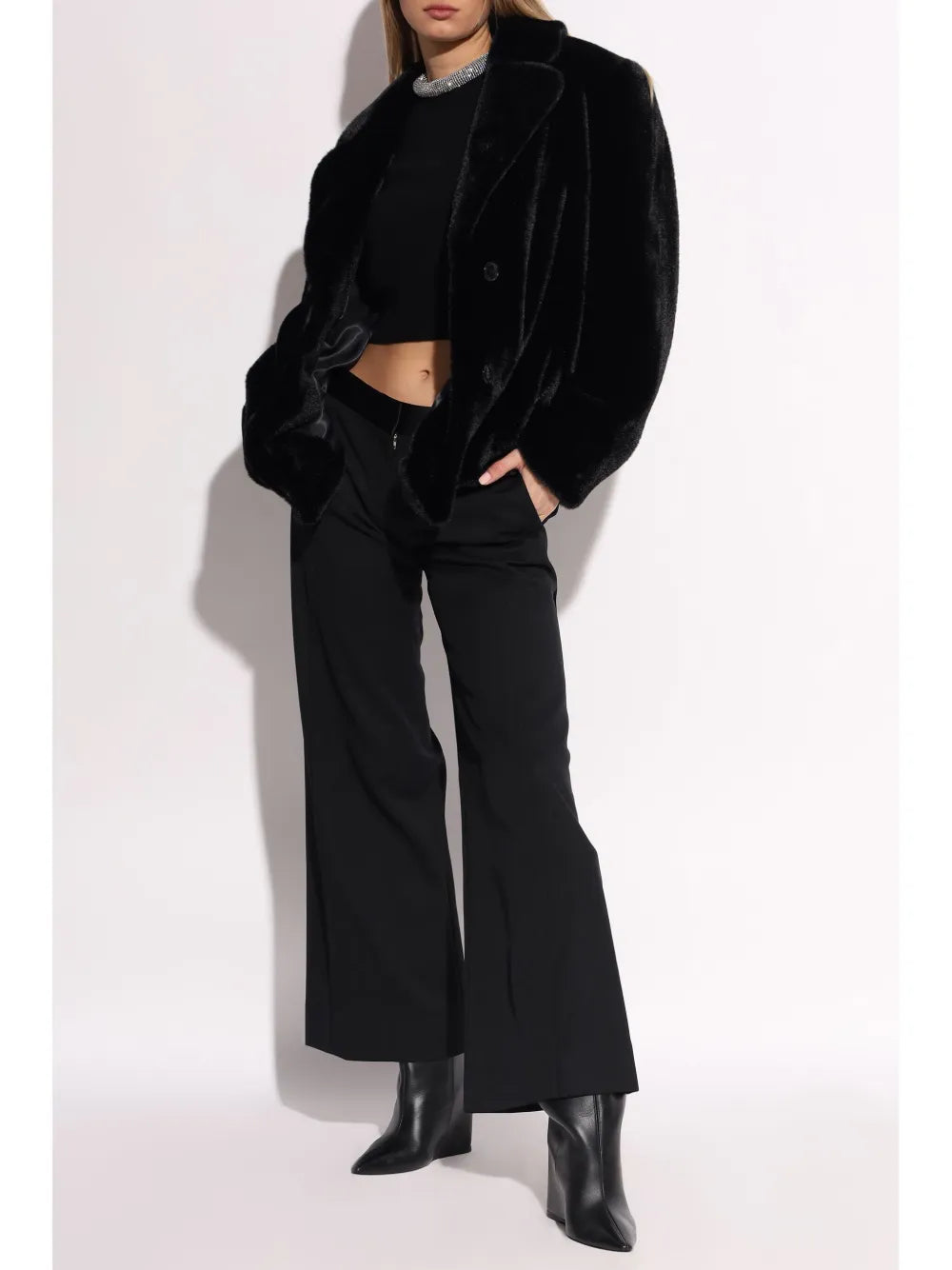 Faux-Fur Blazer