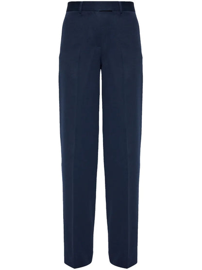 Virgin-Wool Palazzo Pants