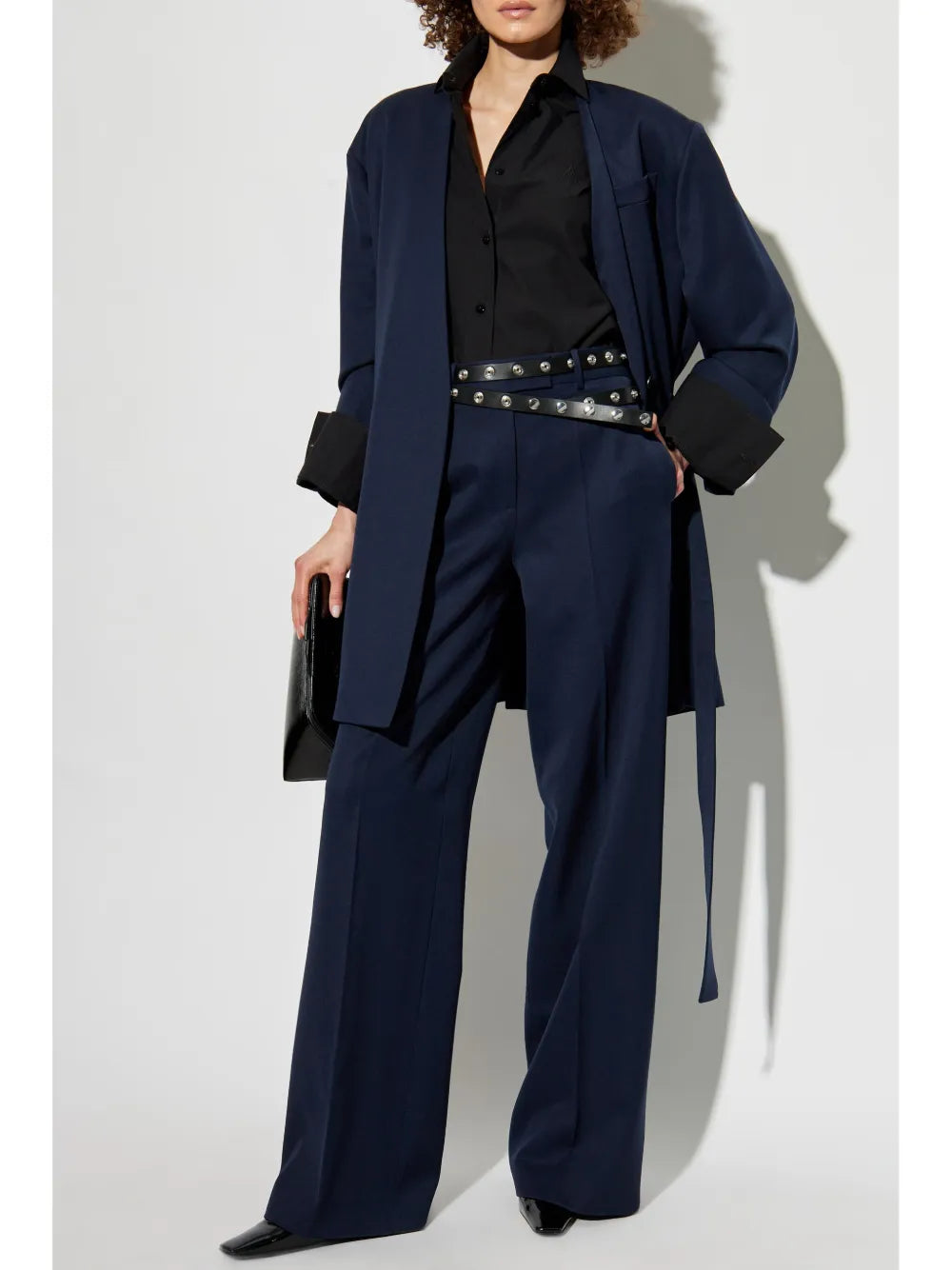 Virgin-Wool Palazzo Pants