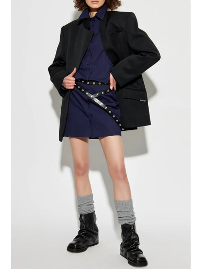 Button-Up Mini Dress