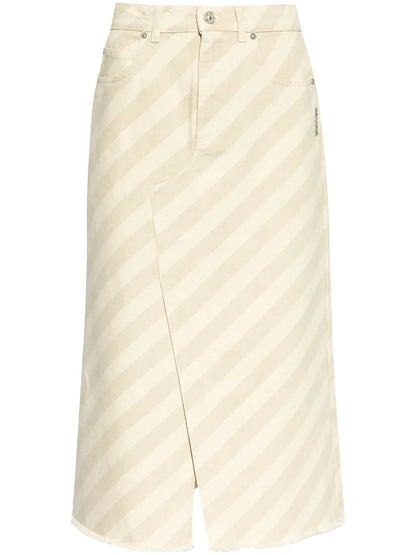Striped Midi Skirt