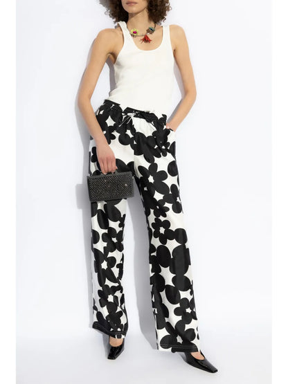 Dillies Print Silk Trousers