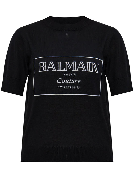 Logo-Print Knit T-Shirt