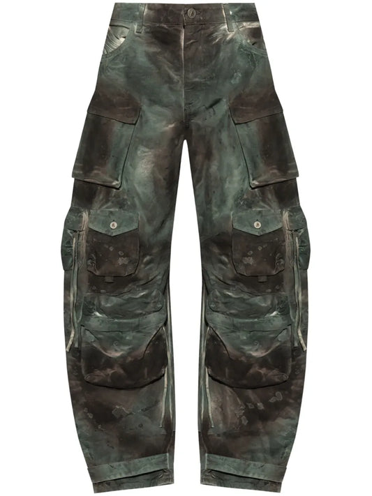 Patterned Cargo Pants