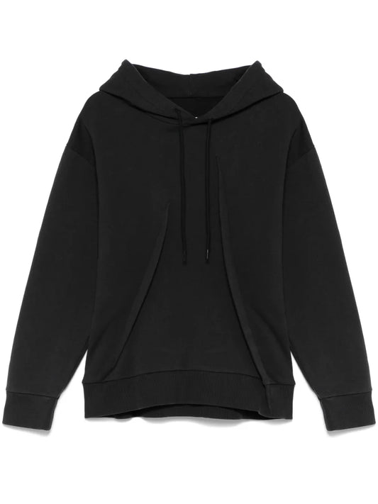 Pleat-Detailed Hoodie