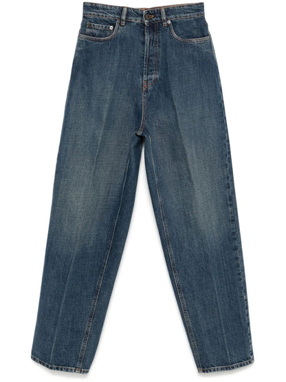 Tapered-Leg Jeans