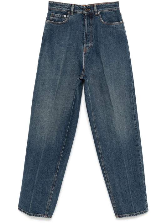 Tapered-Leg Jeans