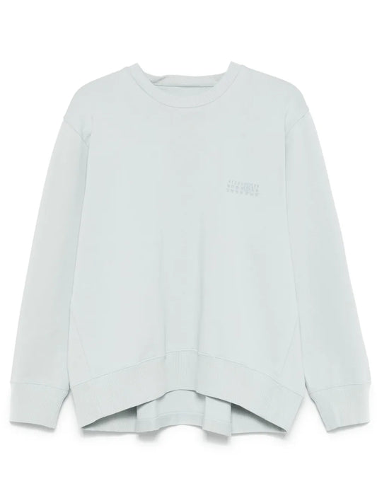 Numbers-Embroidered Sweatshirt