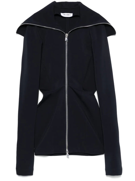 Zip-Up Mini Dress
