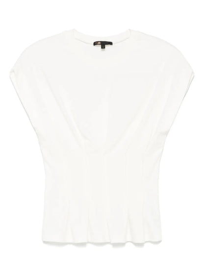 Pintuck-Detail T-Shirt