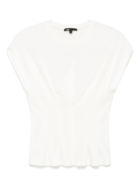 Pintuck-Detail T-Shirt
