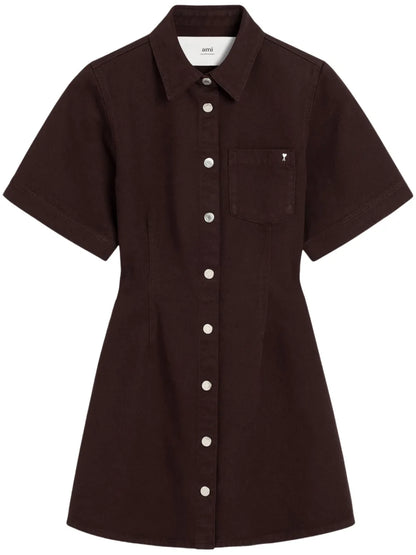 Short-Sleeve Shirt Dress