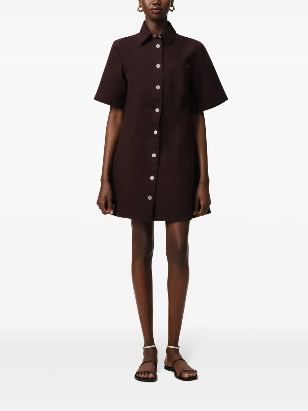 Short-Sleeve Shirt Dress