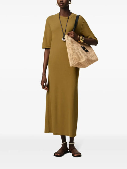 Short-Sleeve Midi Dress