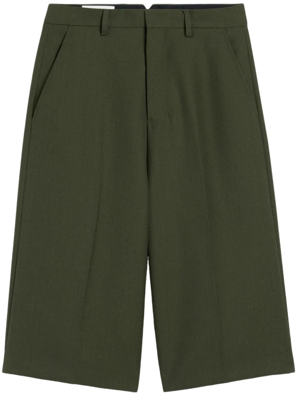 Wide-Leg Bermuda Shorts