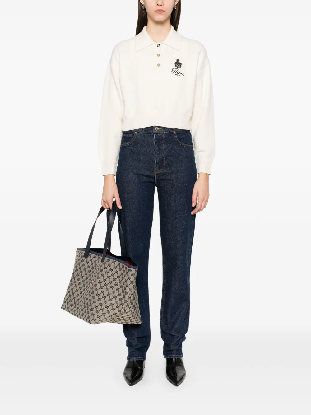 Logo-Embroidered Polo Top