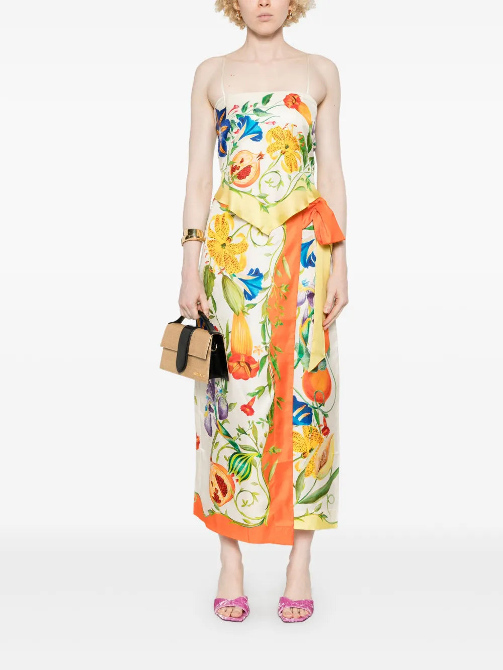 Flores Midi Skirt