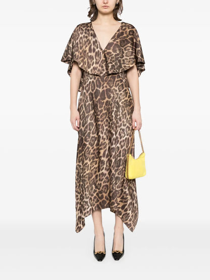 Leopard Print Midi Dress