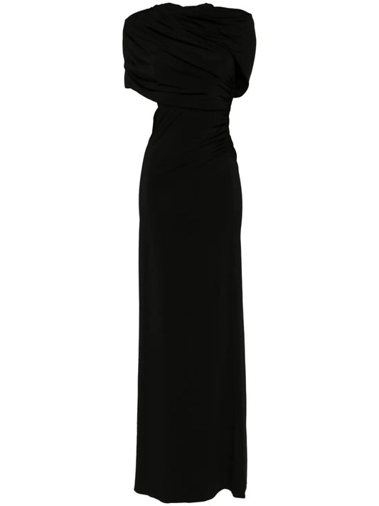 Draped Cape Gown