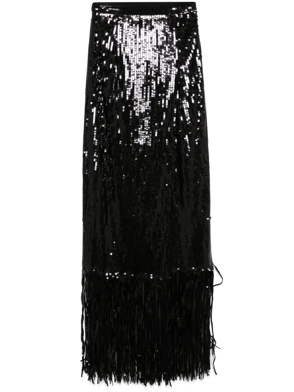 Sequin-Embellished Maxi Skirt