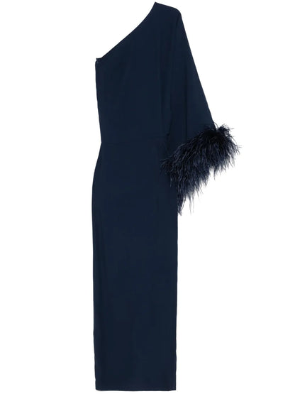 Feathered Eternity Maxi Dress