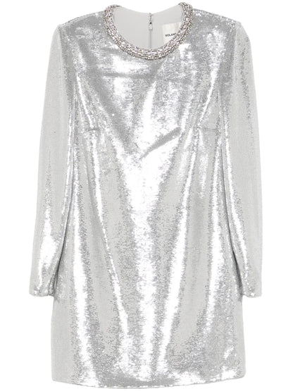 Embellished Sequin Mini Dress