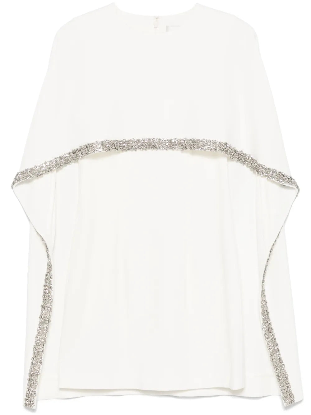 Embellished Cape Mini Dress