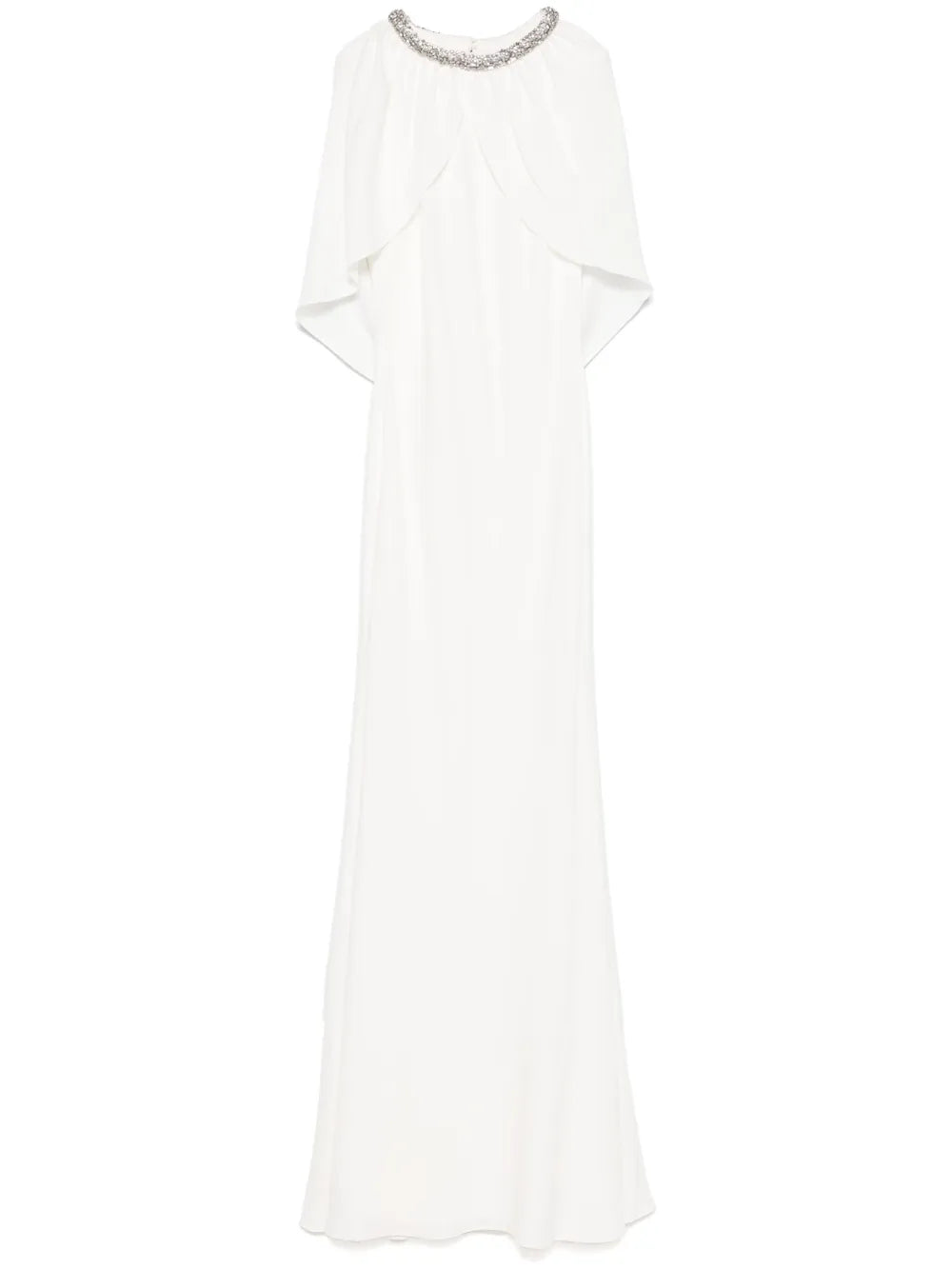 Embellished Cape Gown