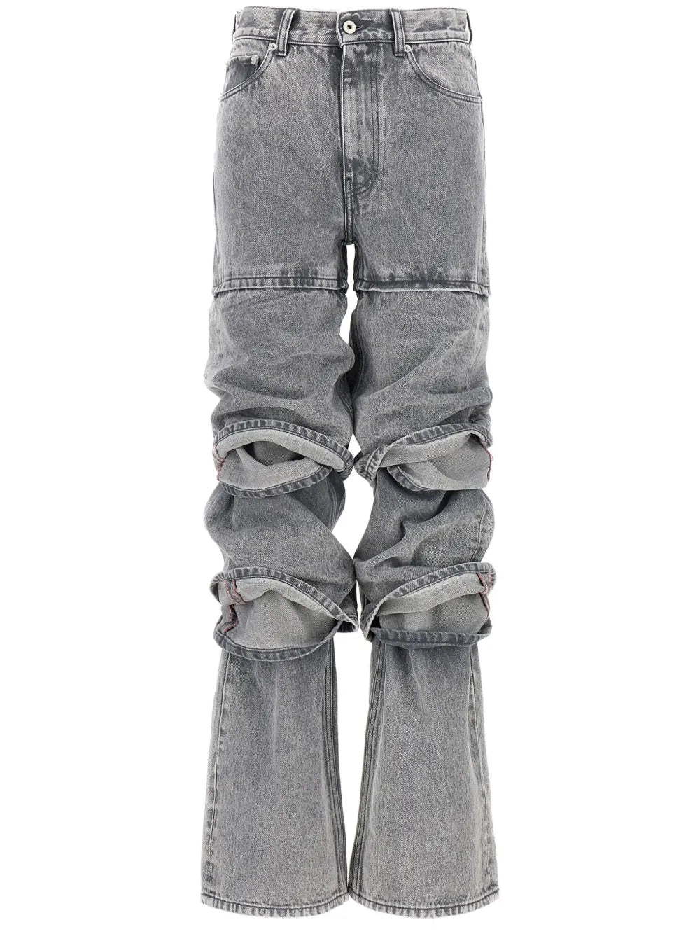 Multi Cuff Straight Jeans