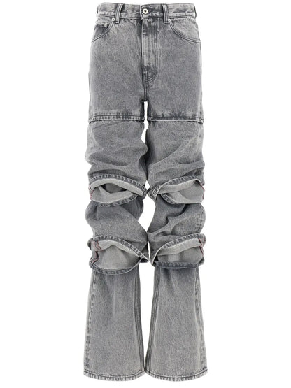 Multi Cuff Straight Jeans