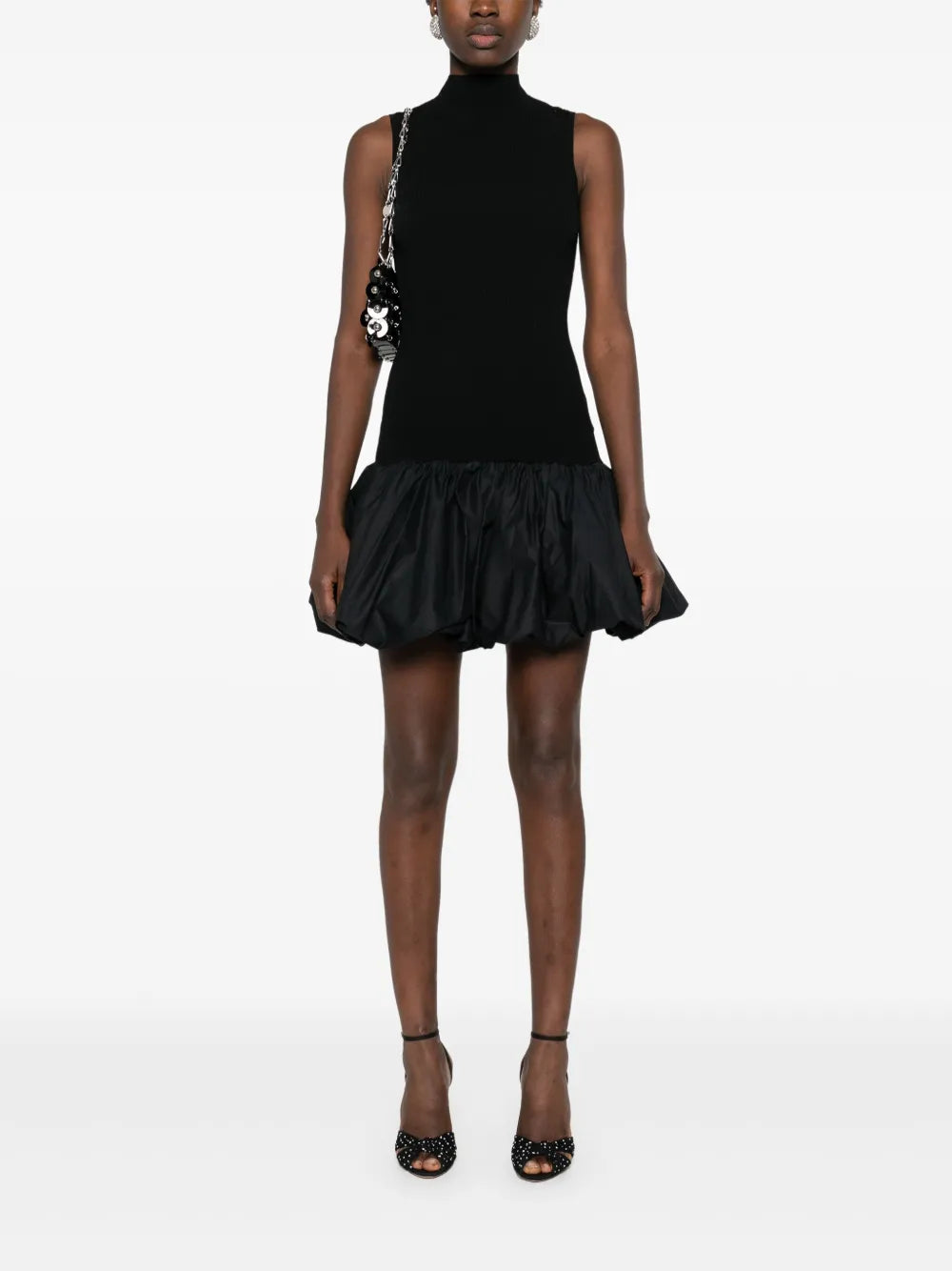 Ribbed-Knit Mini Dress