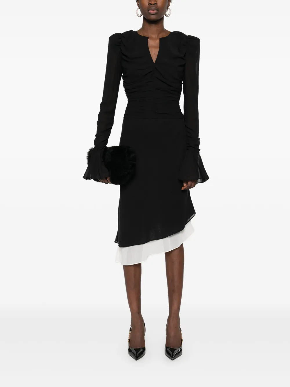 Chiffon Long-Sleeve Top
