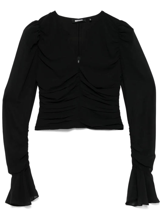 Chiffon Long-Sleeve Top